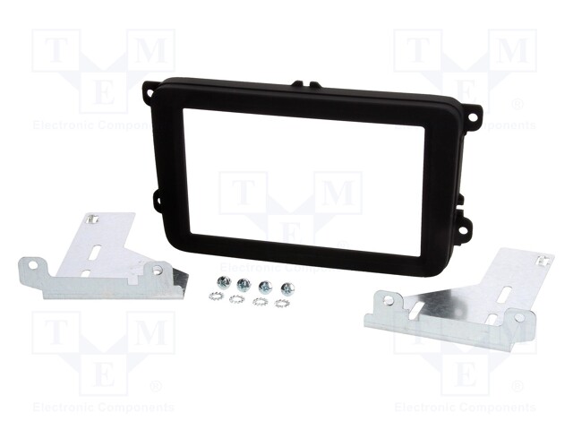 Radio mounting frame; VW; 2 DIN; graphite