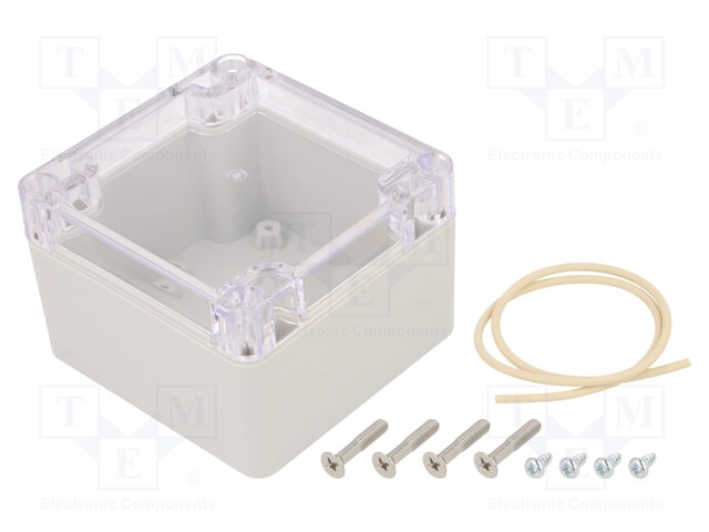 Enclosure: multipurpose; X: 80mm; Y: 82mm; Z: 55mm; Ritec; light grey