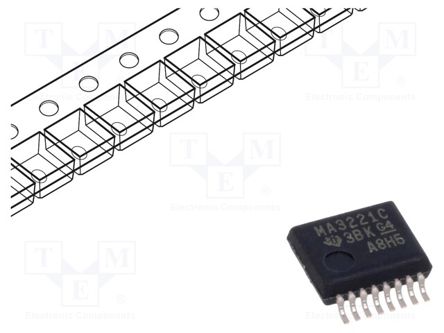 IC: interface; receiver,line driver; RS232; 250kbps; SSOP16