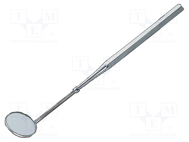 Inspection mirror; Dia: 30mm; Features: nickel, polished coating