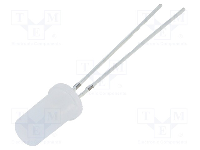 LED; 5mm; white cold; 750÷1120mcd; 180°; Front: flat; Pitch: 2.54mm