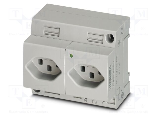 Connector: AC supply; socket; female; 16A; PIN: 3; screw terminal