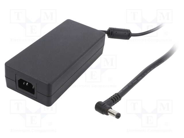 Power supply: switched-mode; 48VDC; 3.33A; Out: 5,5/2,1; 160W; 93%