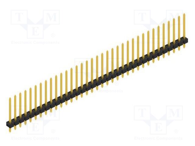 Connector: pin strips; pin header; male; PIN: 35; 2.54mm; THT; 1x35