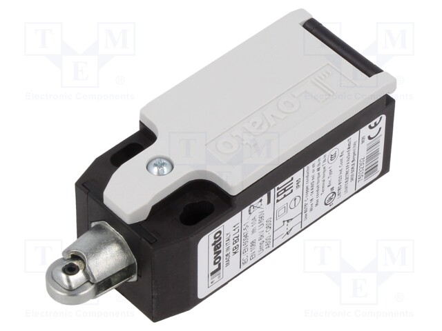 Limit switch; metal roller Ø11mm; NO + NC; 10A; M20; IP65