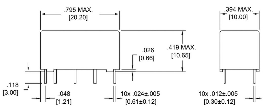 Relay: electromagnetic; DPDT; Ucoil: 24VDC; 1A/120VAC; 2A/30VDC; 3A
