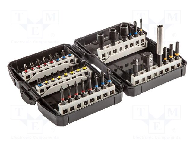 Kit: screwdriver bits; impact; bag; 36pcs.