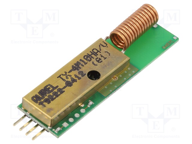 Module: RF; AM transmitter; AM,ASK; 433.92MHz; 3VDC; 56x18.5x10mm