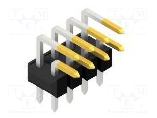 Connector: pin strips; pin header; male; PIN: 8; 2.54mm; THT; 2x4
