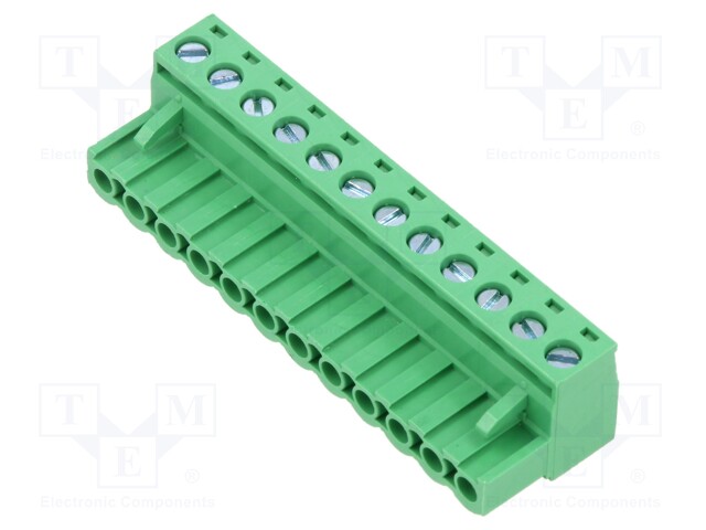 Connector: pluggable terminal block; plug; female; straight; 12A