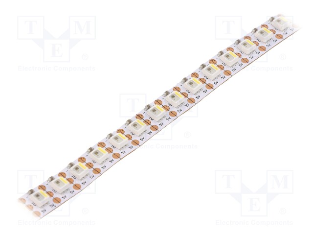 Programmable LED tape; RGBW; 3535; 5V; LED/m: 144; 8mm; black PCB