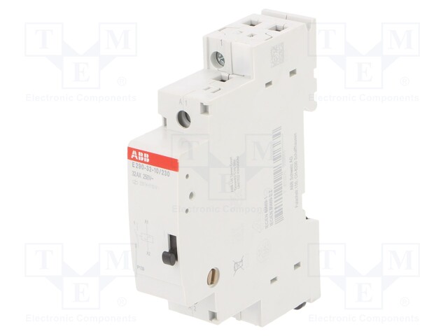Relay: installation; bistable; NO; Ucoil: 230VAC; Ucoil: 110VDC