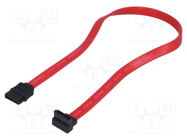 Cable: SATA; SATA L-Type plug,SATA L-Type angled plug; 0.35m