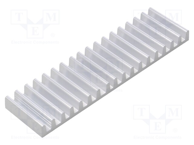 Heatsink: extruded; L: 37.5mm; W: 140mm; H: 10mm; aluminium; raw