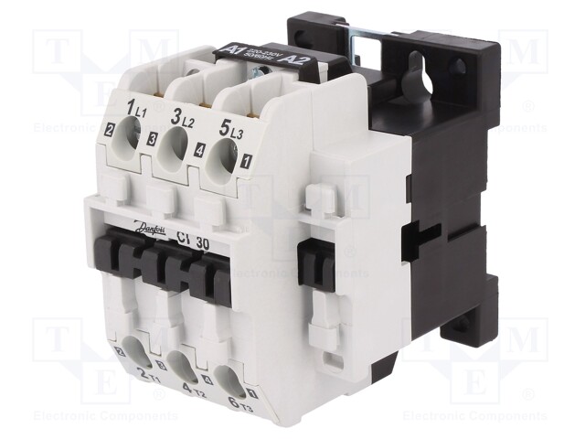 Contactor: 3-pole; NO x3; 230VAC; 30A; DIN,panel; CI 30; -30÷70°C