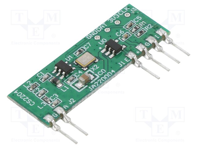 Module: RF; FM transmitter; FSK; 433.92MHz; 2.2÷3.6VDC; 10dBm; THT