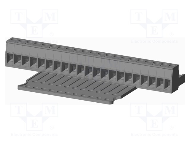 Connector: pluggable terminal block; plug; female; straight; grey