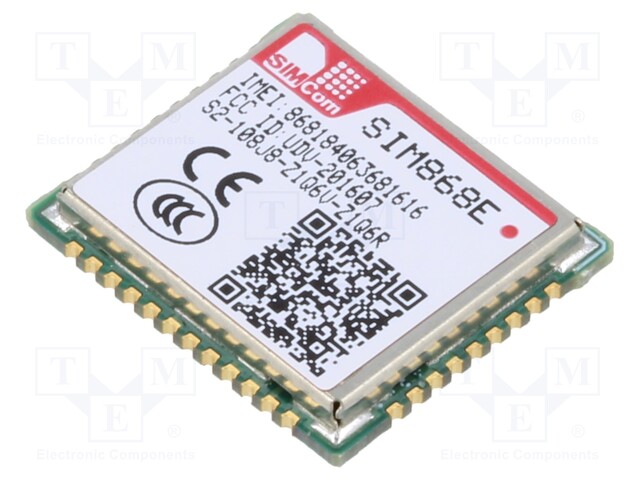 Module: GPRS/GNSS; 9600bps; 2G; 77pad SMT; SMD; GNSS