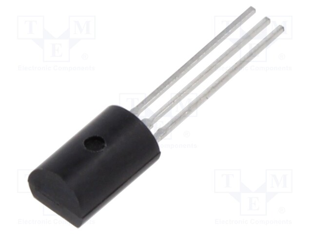 IC: voltage regulator; LDO,linear,fixed; 5V; 0.1A; TO92; THT; ±1%
