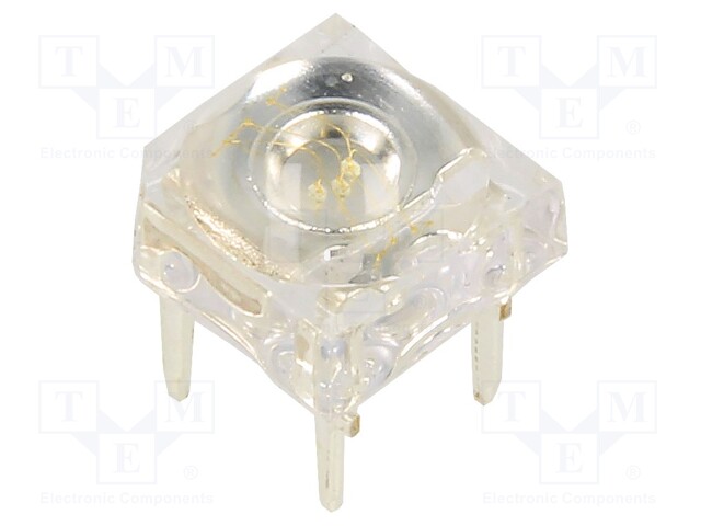 LED Super Flux; 7.62x7.62mm; green; 120°; Front: convex; 60mA