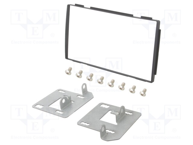 Radio mounting frame; Nissan; 2 DIN; black