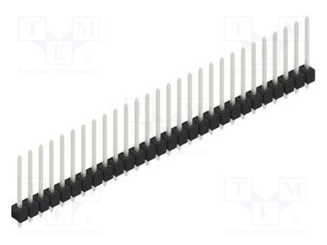 Connector: pin strips; pin header; male; PIN: 28; 2.54mm; THT; 1x28