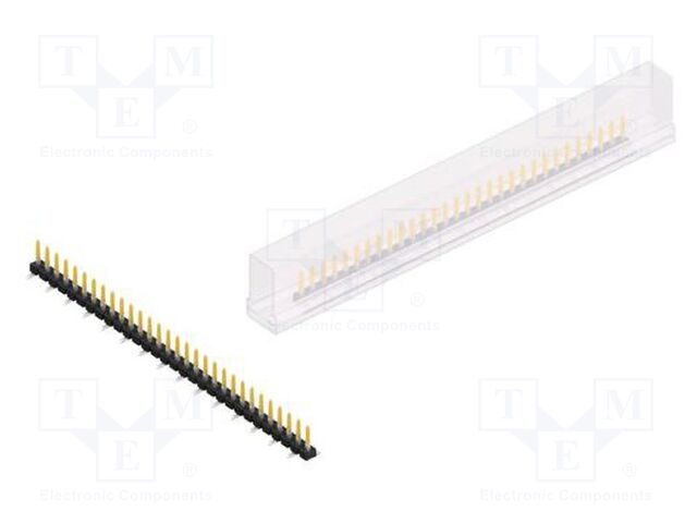 Connector: pin strips; pin header; male; PIN: 30; 2.54mm; SMT; 1x30