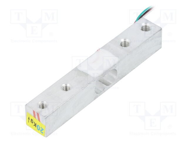 Sensor: pressure; 3÷12VDC; 80x13x12mm; Range: 0÷20kg; In.imp: 1115Ω