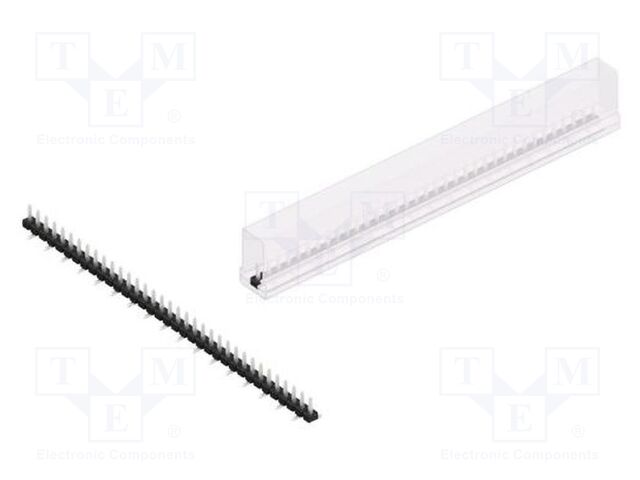 Connector: pin strips; pin header; male; PIN: 35; 2.54mm; SMT; 1x35