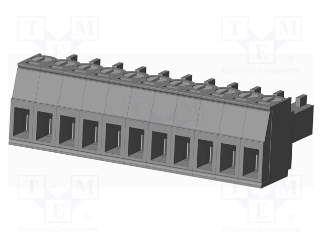 Connector: pluggable terminal block; plug; female; straight; grey