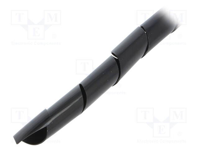 Spiral wrapping; ØBundle : 20mm; black; L: 10m; Features: flexible