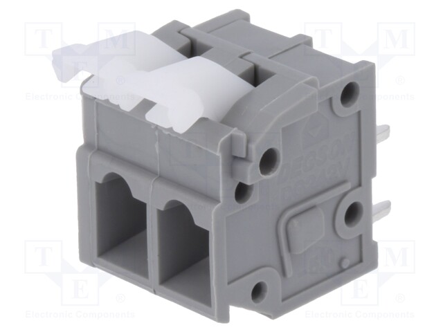 PCB terminal block; straight; 5mm; ways: 2; on PCBs; 0.2÷2.5mm2