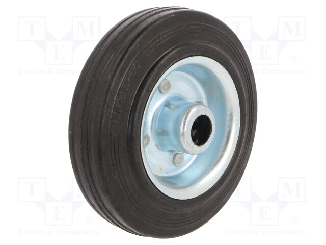 Transport wheel; Ø: 125mm; W: 25mm; 100kg; rubber; CSG; -20÷60°C