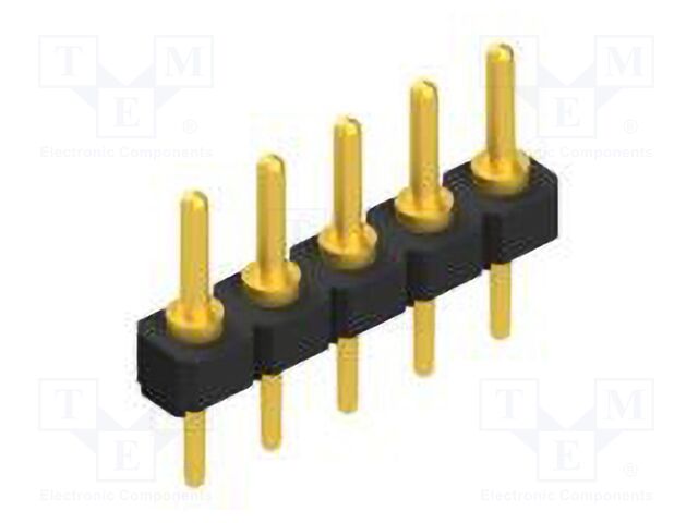 Connector: pin strips; pin header; male; PIN: 5; 2.54mm; THT; 1x5