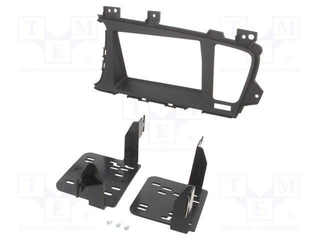 Radio mounting frame; Kia; 2 DIN; black