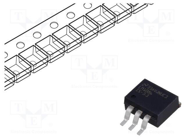 IC: voltage regulator; LDO,fixed; 3.3V; 1.5A; TO263; SMD; -40÷125°C