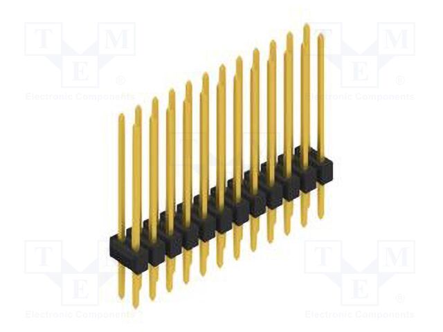 Connector: pin strips; pin header; male; PIN: 24; 2.54mm; THT; 2x12