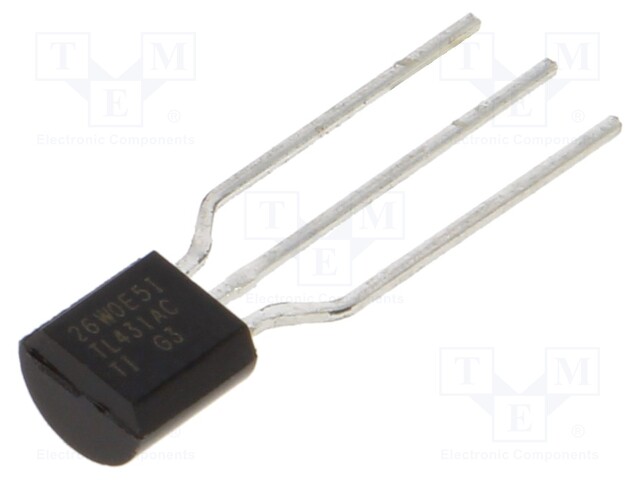 IC: voltage reference source; 2.495V; ±1%; TO92; 100mA