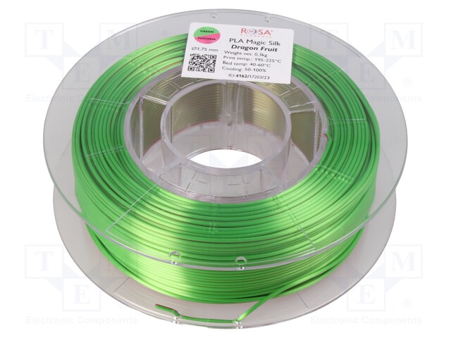 Filament: PLA Magic Silk; 1.75mm; dragon fruit; 195÷225°C; 300g