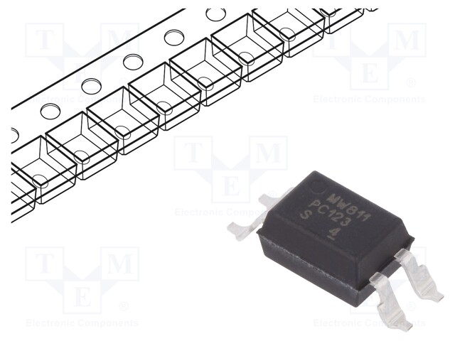 Optocoupler; SMD; Channels: 1; Out: transistor; Uinsul: 5kV; Uce: 70V