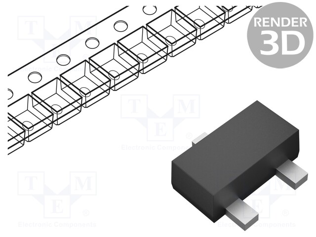 Transistor: N-MOSFET; unipolar; 60V; 0.073A; Idm: 800mA; 0.2W