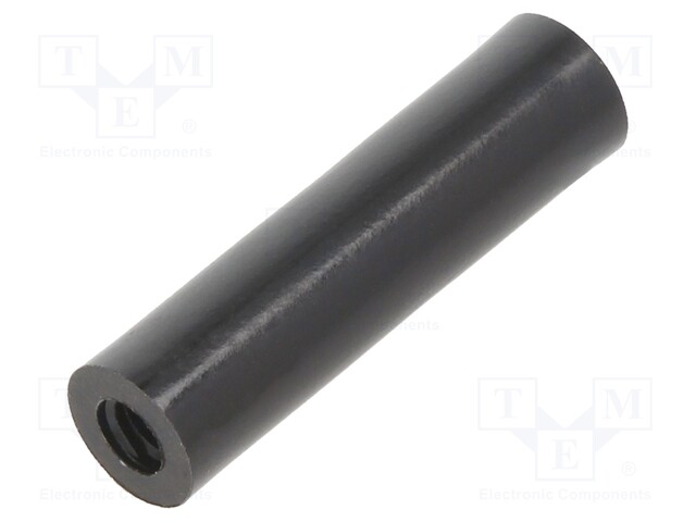 Spacer sleeve; cylindrical; polyamide; M4; L: 30mm; Øout: 8mm