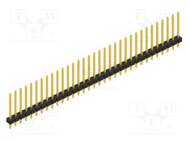 Connector: pin strips; pin header; male; PIN: 33; 2.54mm; THT; 1x33