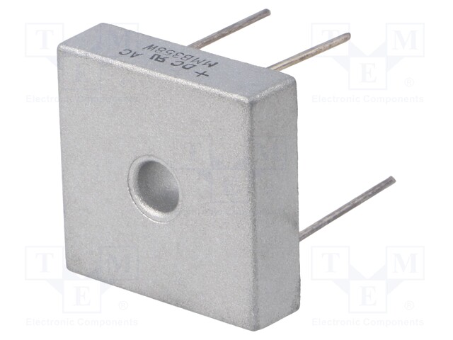 Single-phase bridge rectifier; Urmax: 800V; If: 35A; Ifsm: 400A