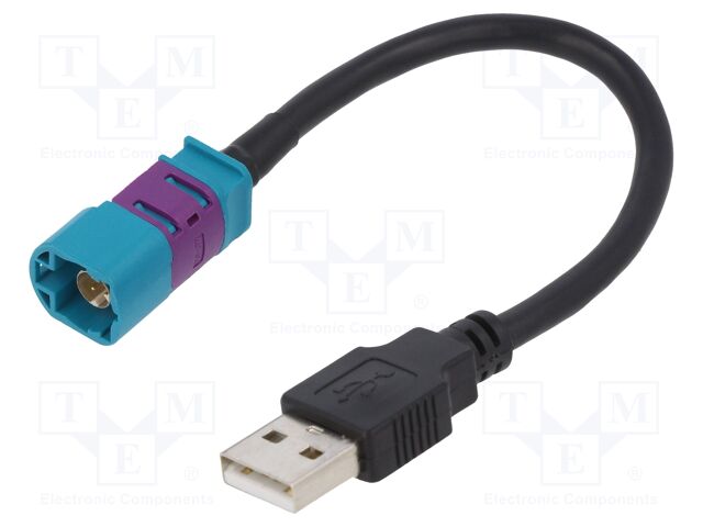 Aux adapter; Fakra,USB A socket; Fakra HSD socket,USB A plug