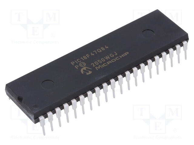 PIC microcontroller; Memory: 128kB; SRAM: 12.69kB; EEPROM: 1024B