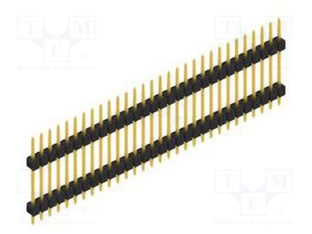 Connector: pin strips; pin header; male; PIN: 30; 2.54mm; THT; 1x30