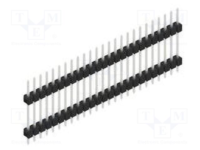 Connector: pin strips; pin header; male; PIN: 25; 2.54mm; THT; 1x25