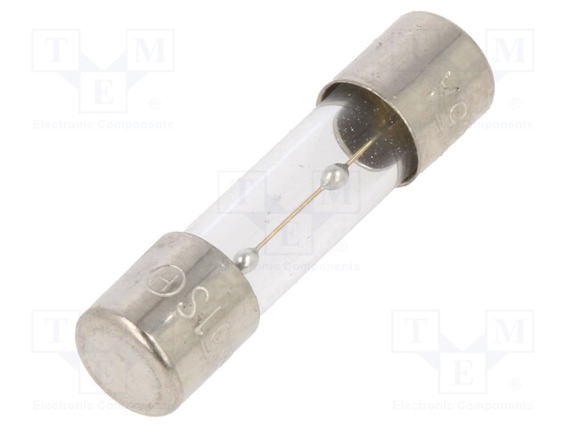 Fuse: fuse; time-lag; 2.5A; 250VAC; glass; 20x5.2mm; brass; bulk