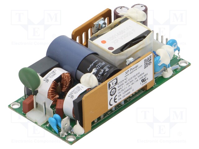 Power supply: switched-mode; 130W; 80÷264VAC; OUT: 1; 18VDC; 7.3A